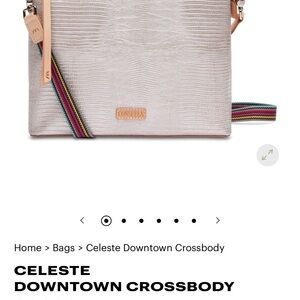 Consuela Celeste Downtown Crossbody Bag - Cream with Multicolor Strap